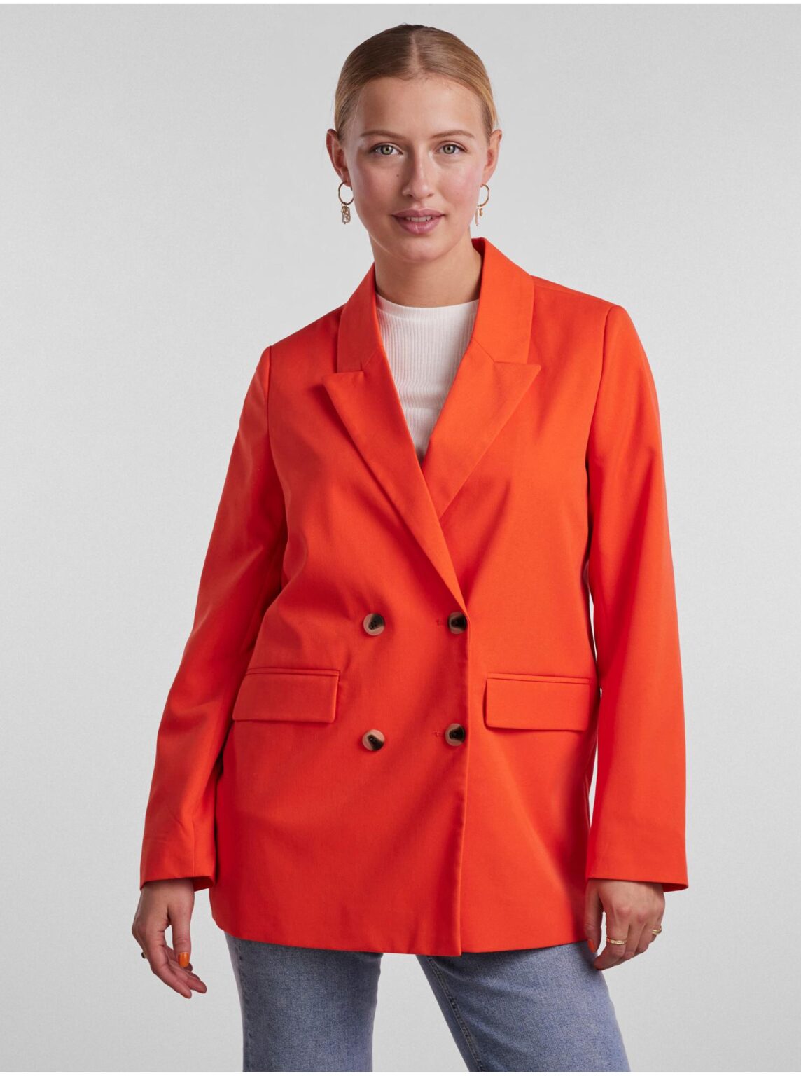 Orange Women's Oversize Jacket Pieces Thelma - Women's