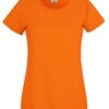 Orange Women's T-shirt Lady fit Original Fruit of the Loom