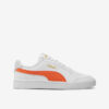 Orange and white Puma Shuffle Jr children's sneakers