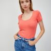 Orange basic T-shirt ORSAY - Women