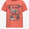 Orange boys' t-shirt with name it Vux print - Boys