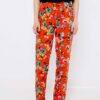Orange floral trousers CAMAIEU - Ladies