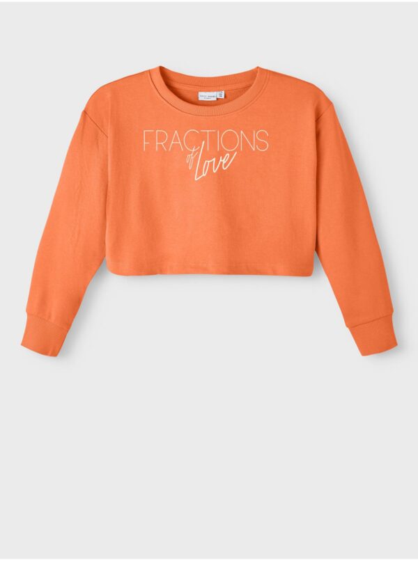 Orange girl's sweatshirt name it Vanita - Girls