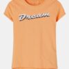 Orange girly T-shirt with print name it Vix - unisex