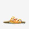 Orange girly floral slippers Richter - Girls