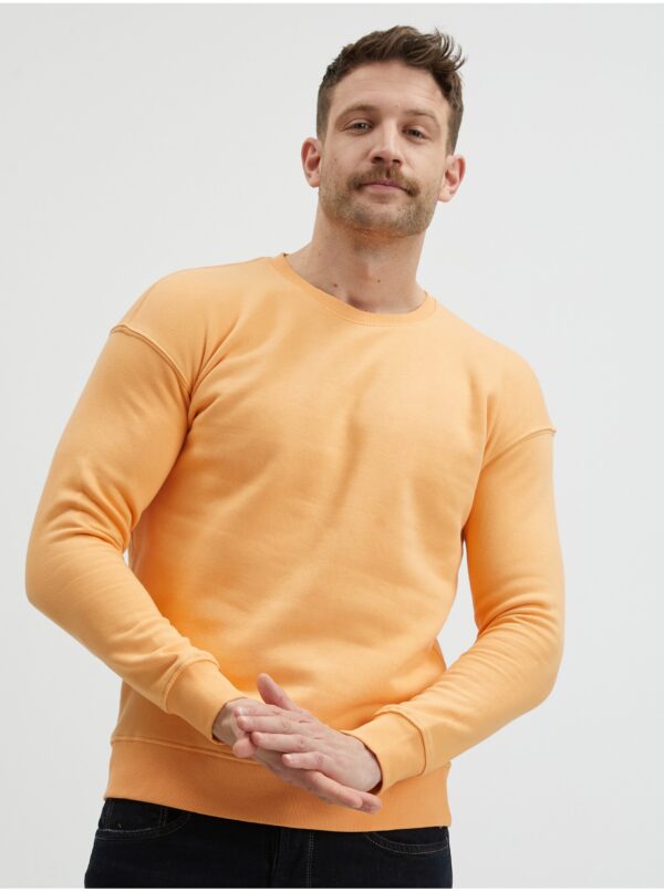 Orange men's basic sweatshirt Jack & Jones Star - Men's