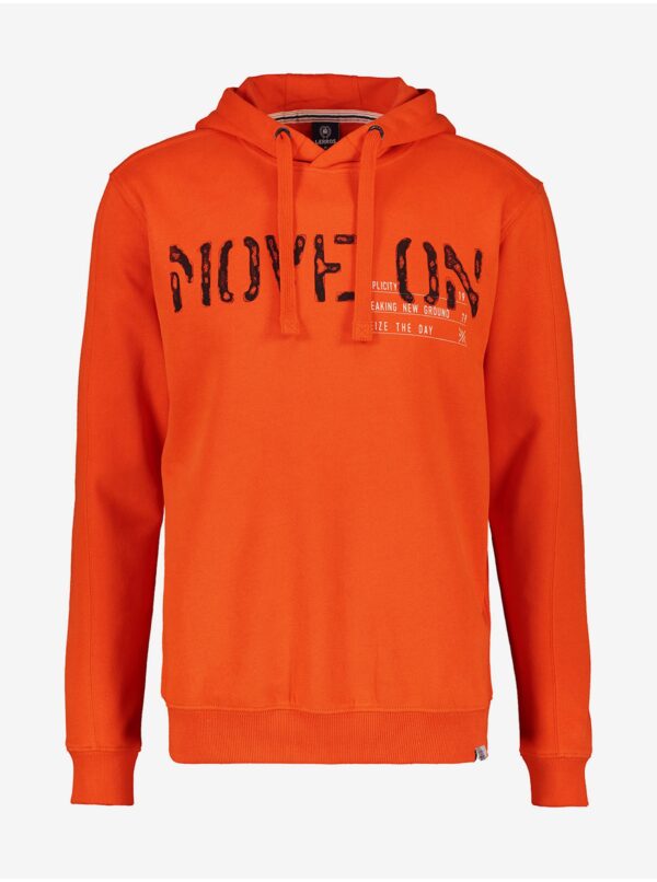 Orange men's hoodie LERROS - Men