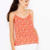 Orange patterned top CAMAIEU - Women