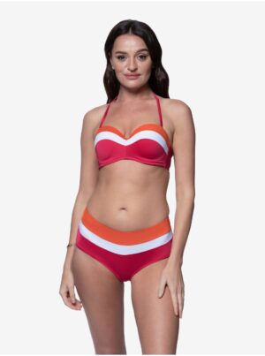 Orange-pink Ladies Striped Swimwear Bottoms DORINA Lawaki - Women