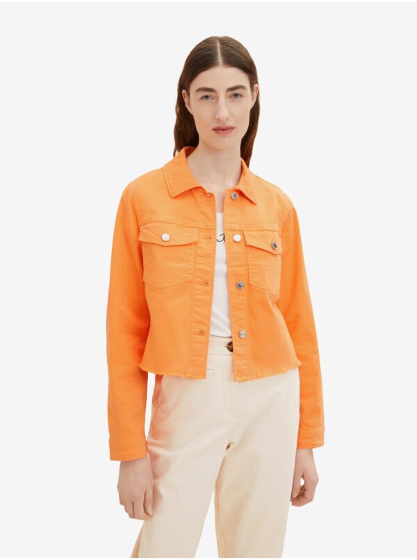 Orange women's canvas jacket Tom Tailor - Women
