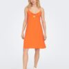 Orange women's dress ONLY Mette - Women's