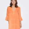 Orange women's mini dress ONLY Thyra - Women's