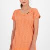 Orange women's patterned long T-shirt Alife and Kickin - Women's