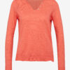 Orange women's sweater CAMAIEU