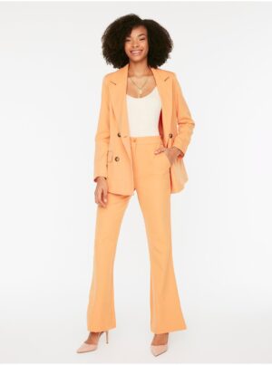 Orange women's wide trousers Trendyol - Women