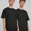 Organic Base T-Shirt 2-Pack Black+Black
