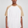 Organic Oversized Raglan T-Shirt White/Beige Union