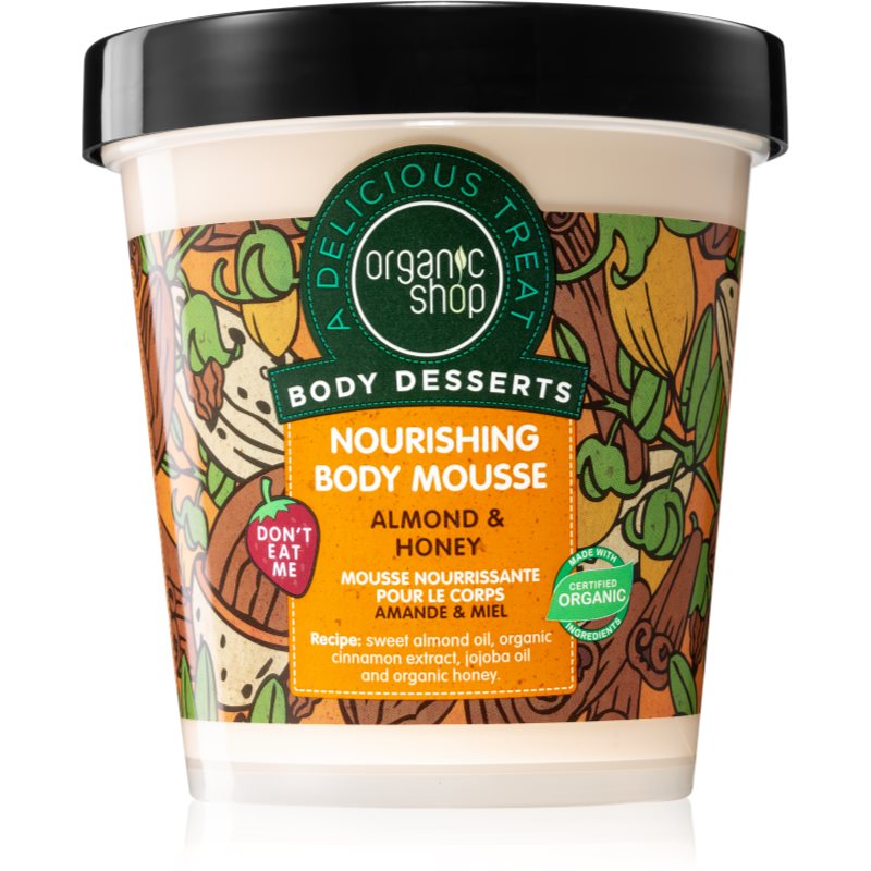 Organic Shop Body Desserts Almond & Honey testhab a táplálásért és hidratálásért 450 ml-Ár