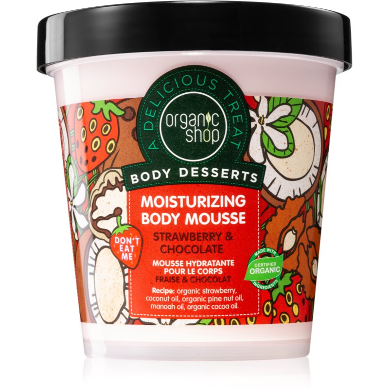 Organic Shop Body Desserts Strawberry & Chocolate testhab hidratáló hatással 450 ml-Ár