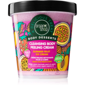 Organic Shop Body Desserts Summer Fruit Ice Cream tisztító és peelinges krém 450 ml-Ár