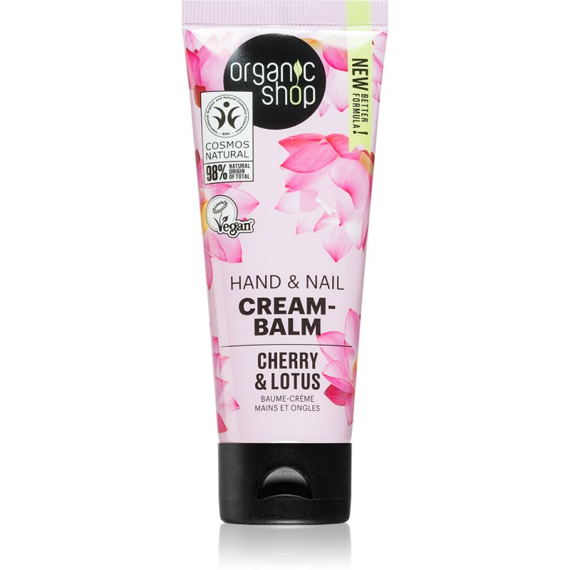 Organic Shop Cherry & Lotus erősítő balzsam kézre és körmökre 75 ml-Ár