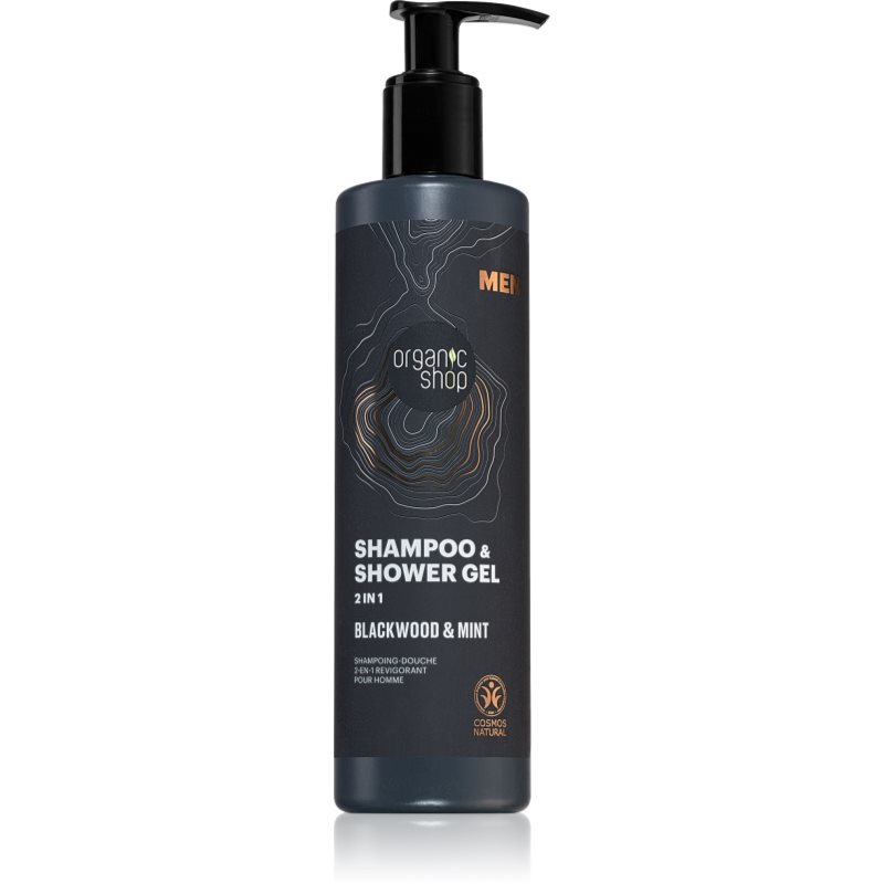 Organic Shop Men Blackwood & Mint sampon és tusfürdő gél 2 in 1 uraknak 280 ml-Ár