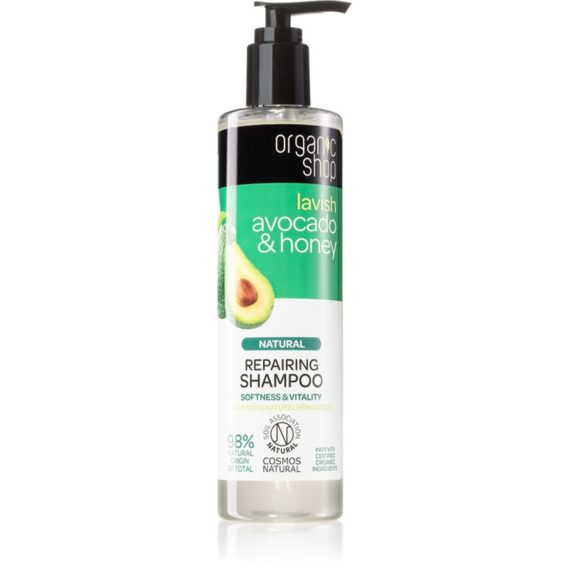 Organic Shop Natural Avocado & Honey regeneráló sampon száraz és sérült hajra 280 ml-Ár