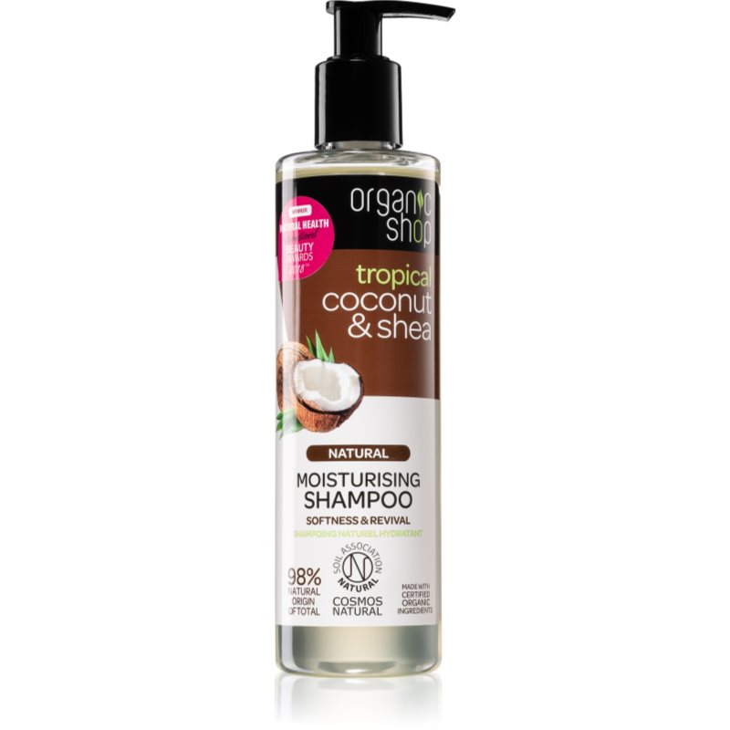 Organic Shop Natural Coconut & Shea hidratáló sampon száraz és sérült hajra 280 ml-Ár