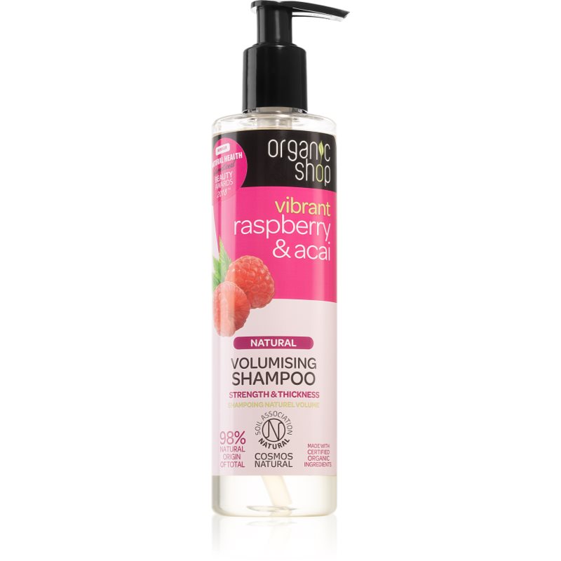 Organic Shop Natural Raspberry & Acai tömegnövelő tisztító sampon 280 ml-Ár