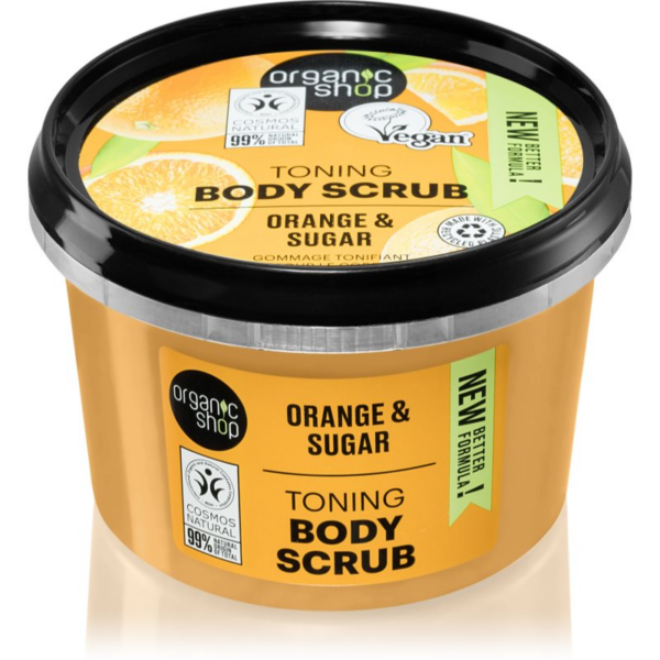 Organic Shop Orange & Sugar tonizáló peeling testre 250 ml-Ár