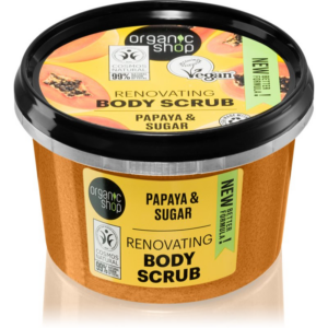 Organic Shop Organic Papaya & Sugar cukros test peeling 250 ml-Ár