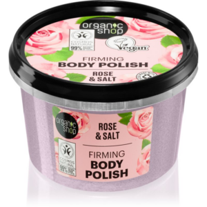 Organic Shop Organic Rose & Salt testpeeling sóval 250 ml-Ár