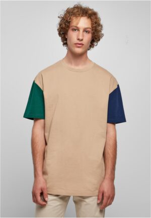 Organic oversized T-shirt Colorblock unionbeige Organic oversized T-shirt Colorblock unionbeige