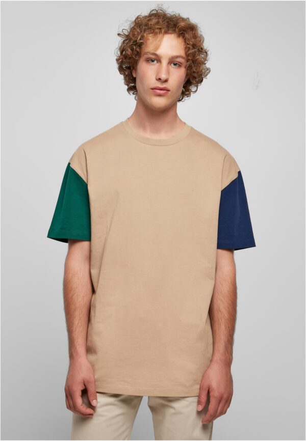 Organic oversized T-shirt Colorblock unionbeige Organic oversized T-shirt Colorblock unionbeige