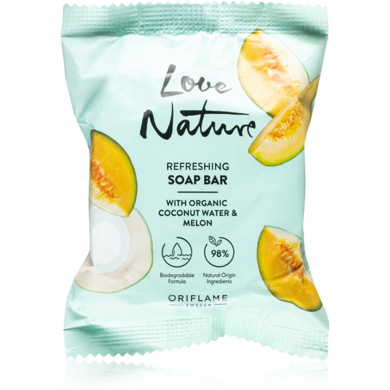 Oriflame Love Nature Coconut Water & Melon tisztító kemény szappan 75 g-Ár