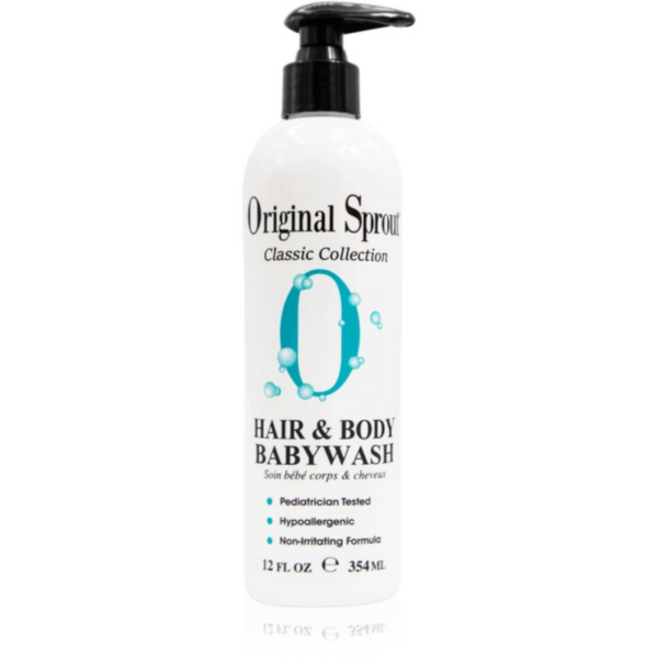 Original Sprout Classic Collection Hair & Body Babywash tisztító gél testre és hajra az érzékeny bőrre gyermekeknek pH 6