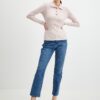 Orsay Apricot Womens Ribbed Polo T-Shirt - Women