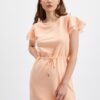 Orsay Apricot Womens Sweatshirt Dress - Women