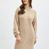Orsay Beige Ladies Sweater Dress - Women