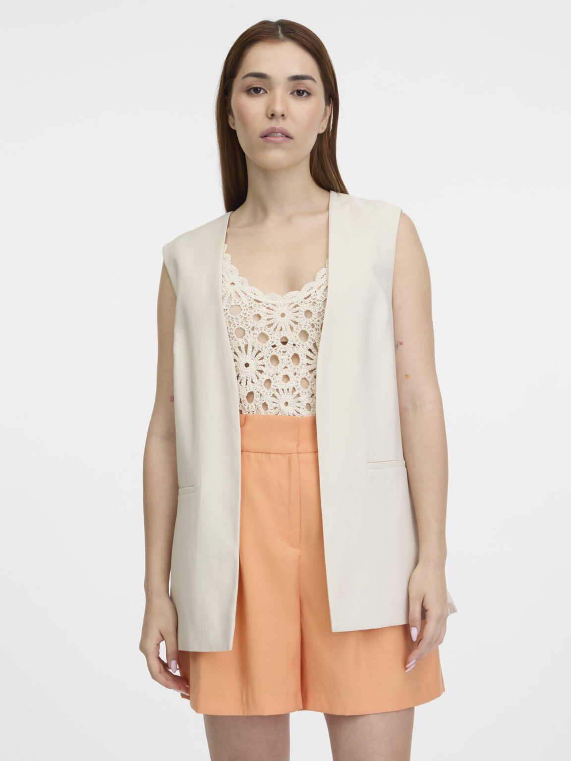 Orsay Beige Women's Gilet - Women