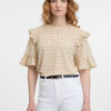 Orsay Beige Women's Striped T-Shirt - Women