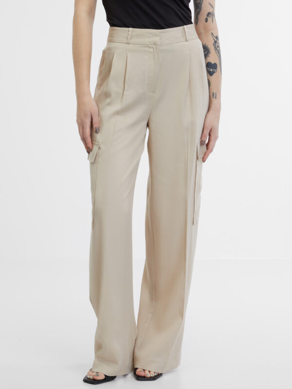 Orsay Beige Women's Trousers - Ladies