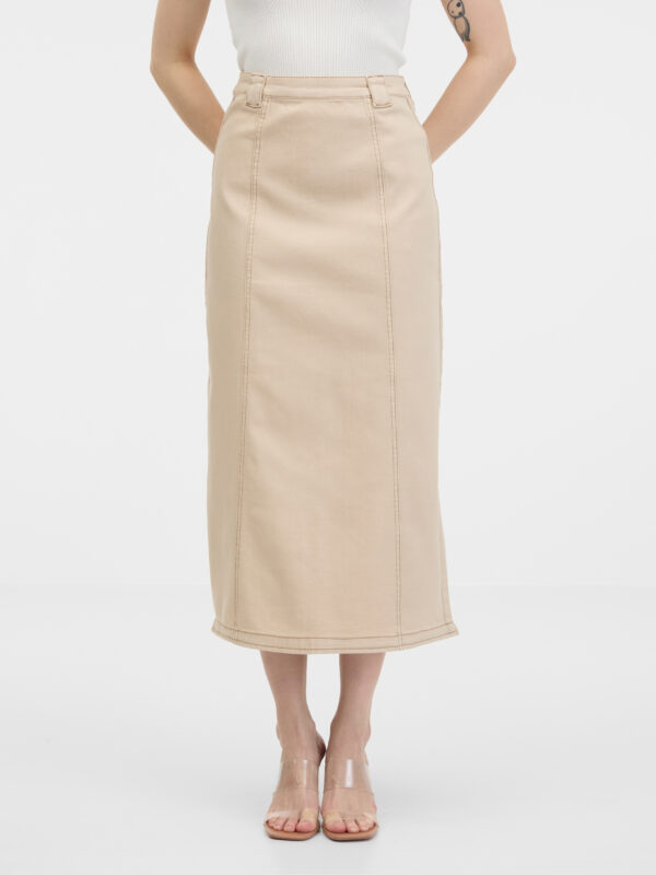 Orsay Beige women's denim skirt - Women's