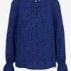 Orsay Black-Blue Ladies Floral Blouse - Ladies