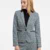 Orsay Black & Blue Women's Patterned Blazer - Women's