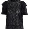 Orsay Black Ladies Lace Blouse - Women