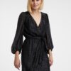 Orsay Black Ladies Patterned Dress - Women