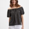 Orsay Black Ladies Striped Blouse - Women