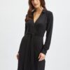 Orsay Black Ladies Wrap Dress - Women