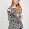 Orsay Black & White Ladies Patterned Blouse - Women